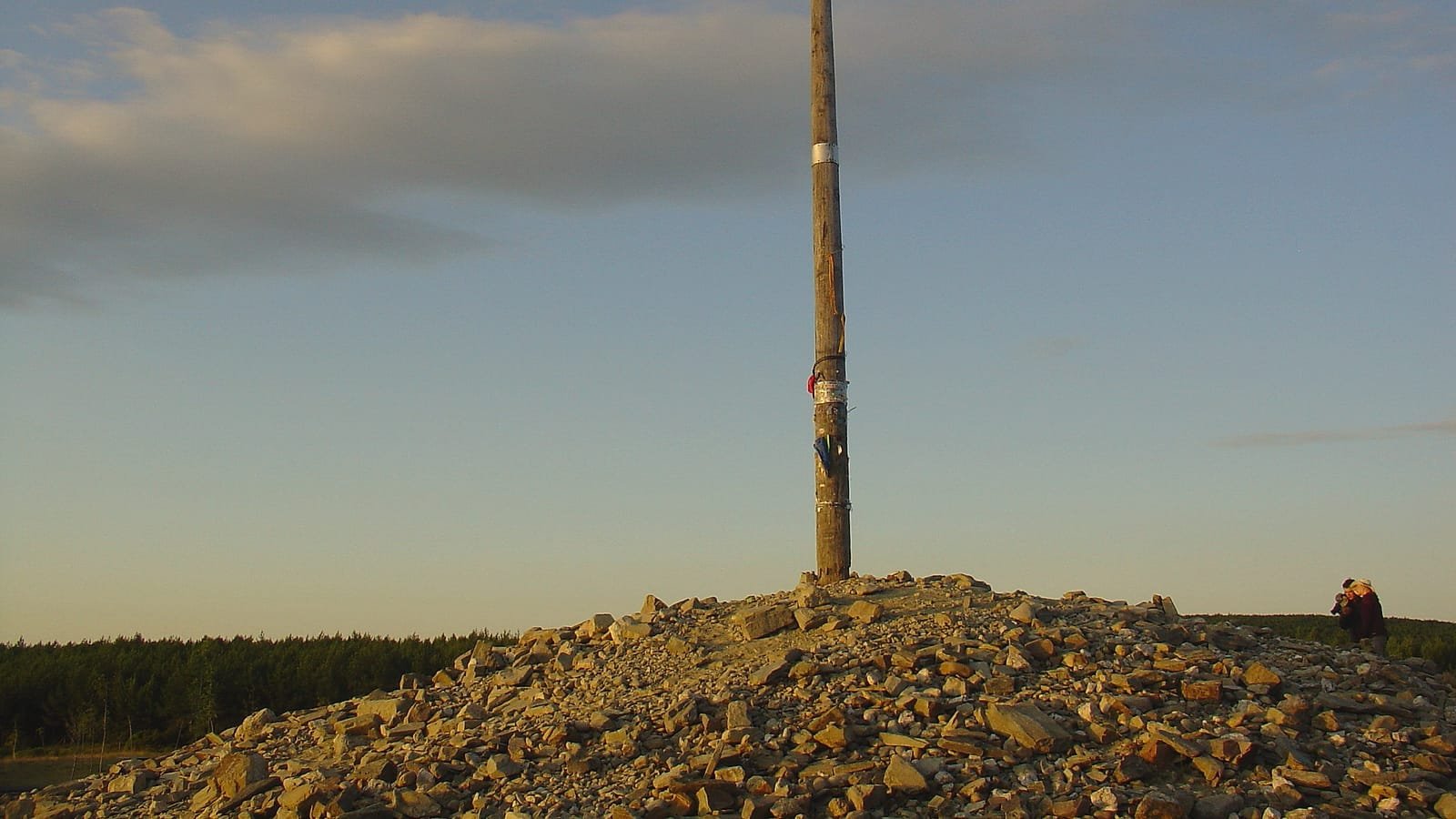 Cruz de Ferro acima de Foncebadón, etapa Astorga – Foncebadón
