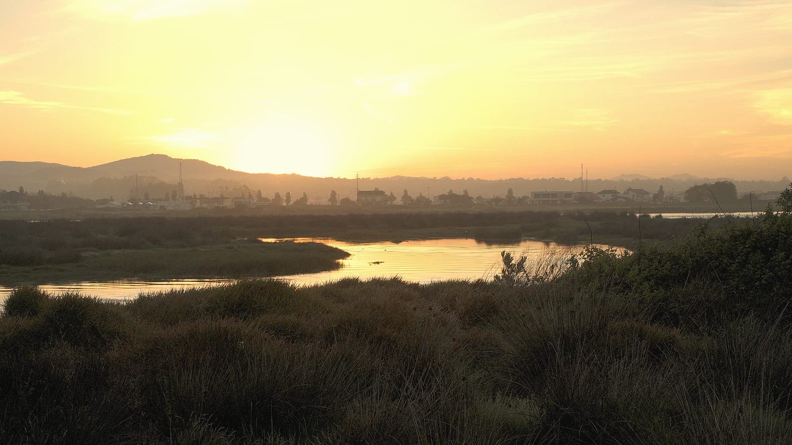 Amanhecer na foz do Cávado, Esposende, etapa Vila do Conde – Esposende