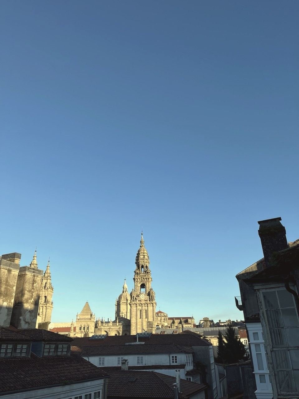Catedral de Santiago desde los tejados del casco histórico